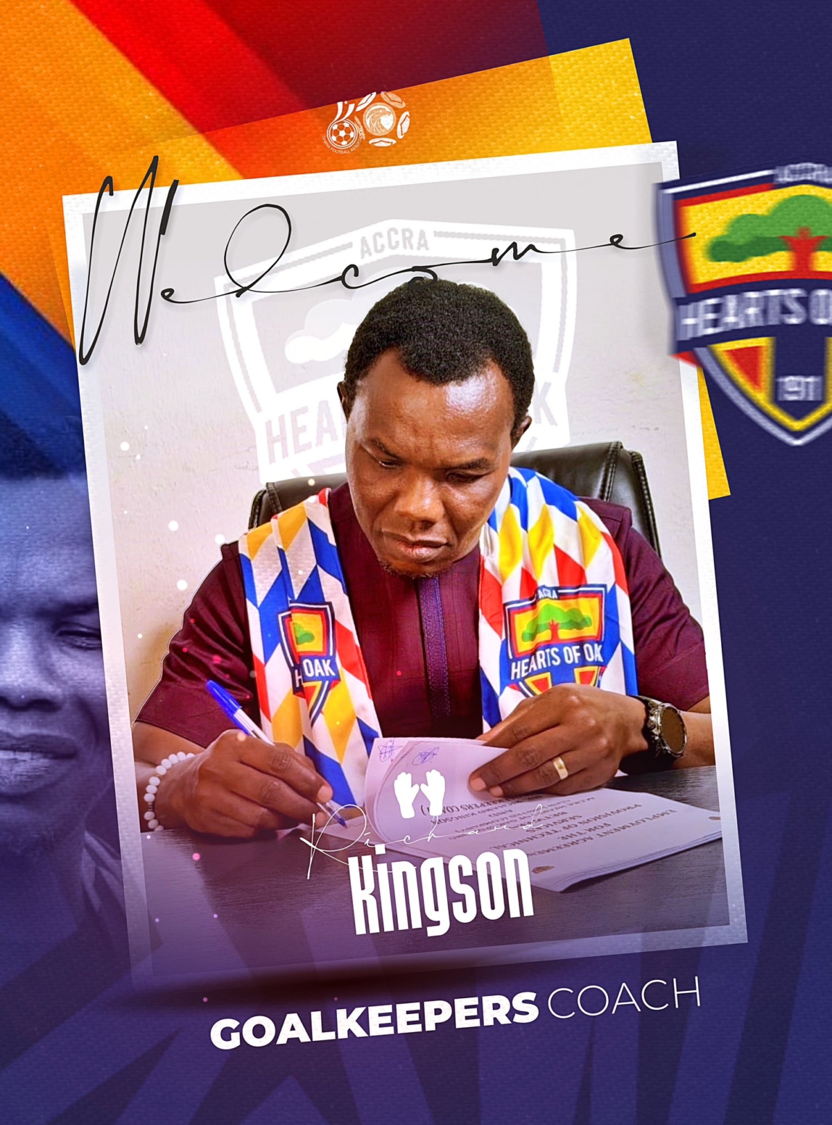 Hearts of Oak Welcome Back Olele as New Goalkeepers’ Coach
