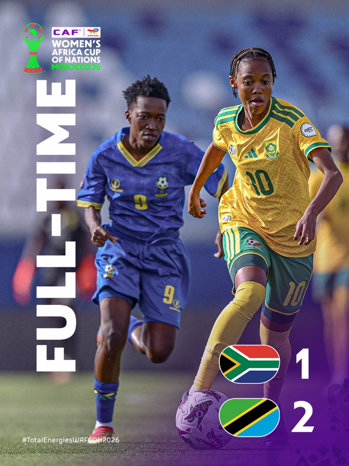 WAFCON 2026: Tanzania Shock South Africa with Late Winner